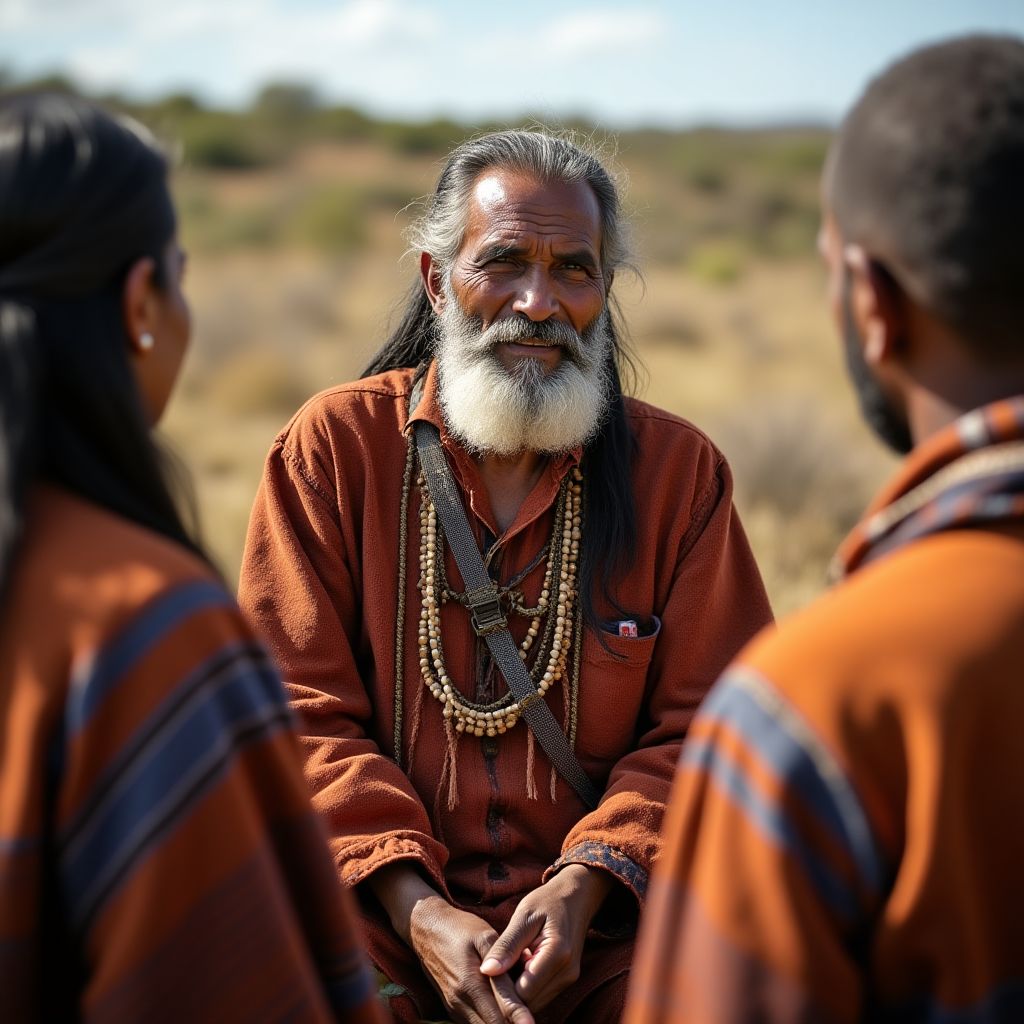 Indigenous community representative discussing mining impact